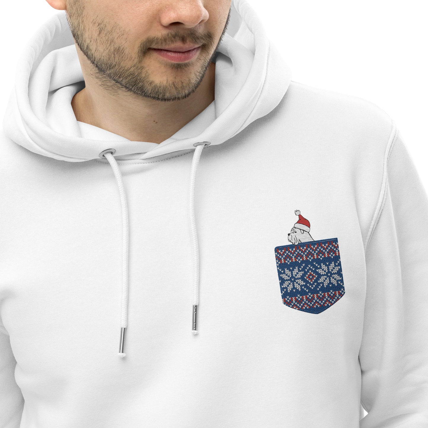 Schnauzer Christmas ECO Hoodie