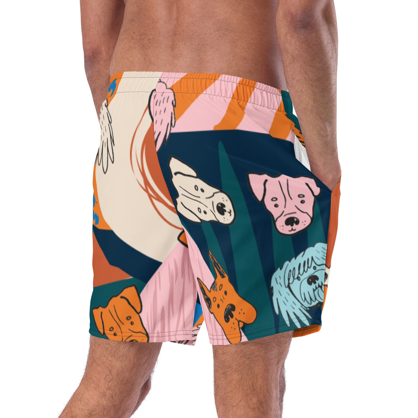 Pink Sunset swim short