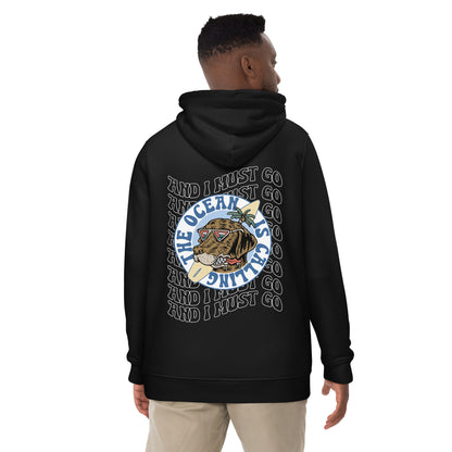 The Ocean is Calling ECO black Hoodie