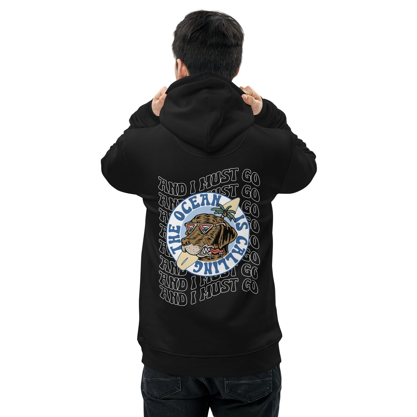 The Ocean is Calling ECO black Hoodie