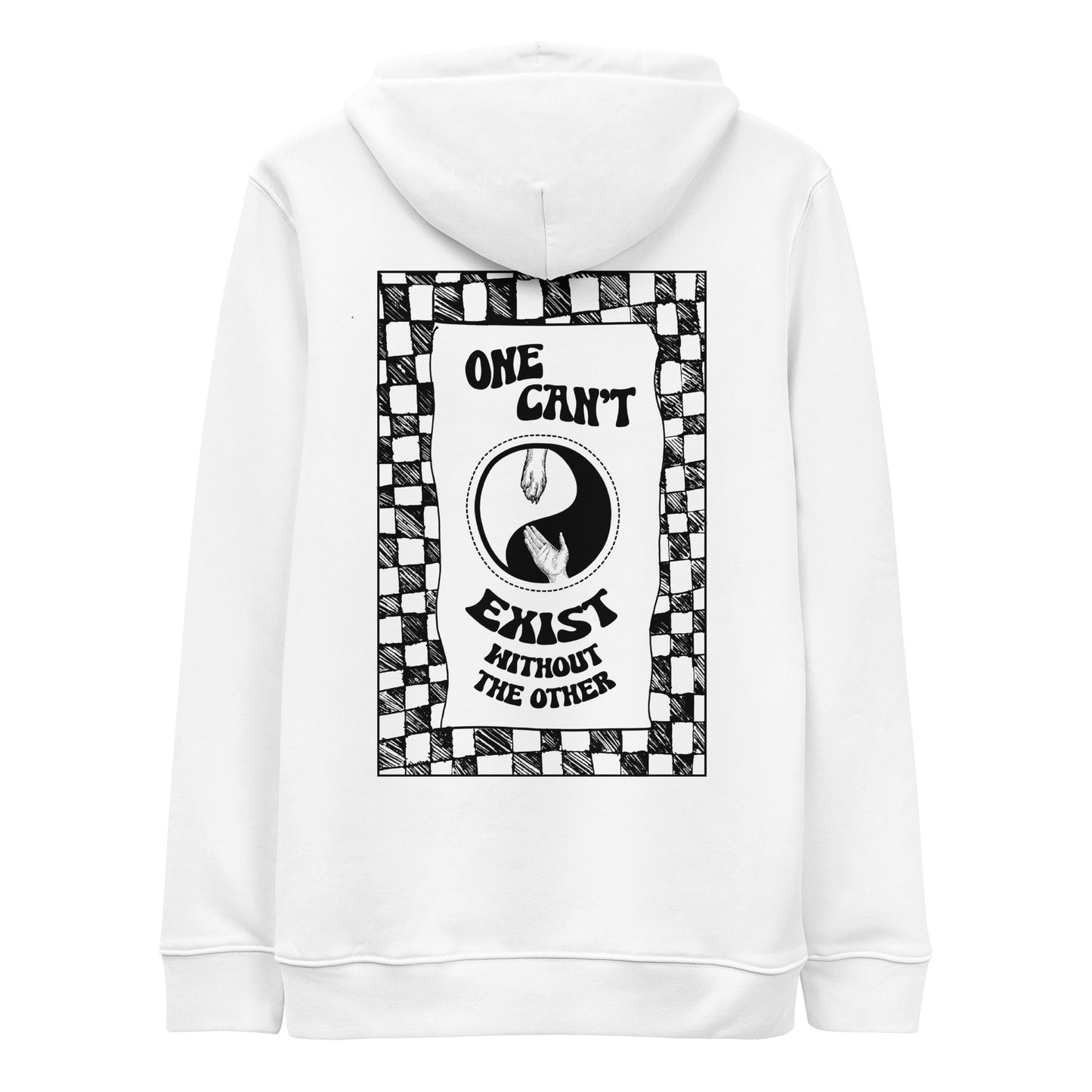 Yin Yang dog ECO hoodie