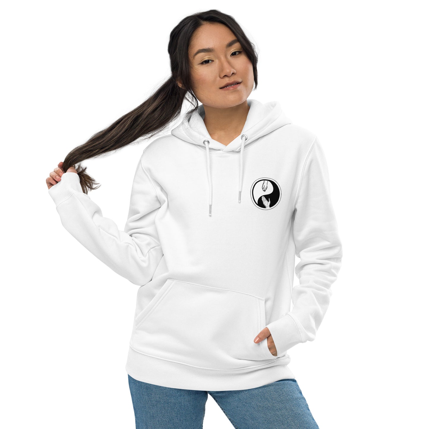 Yin Yang dog ECO hoodie