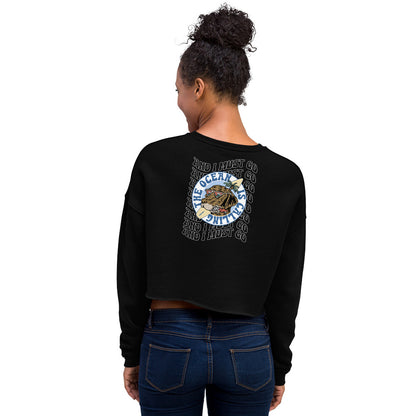 The Ocean is Calling Crop Sweater