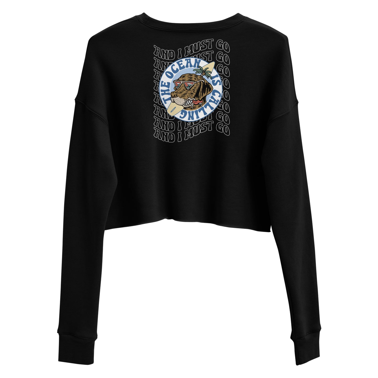 The Ocean is Calling Crop Sweater