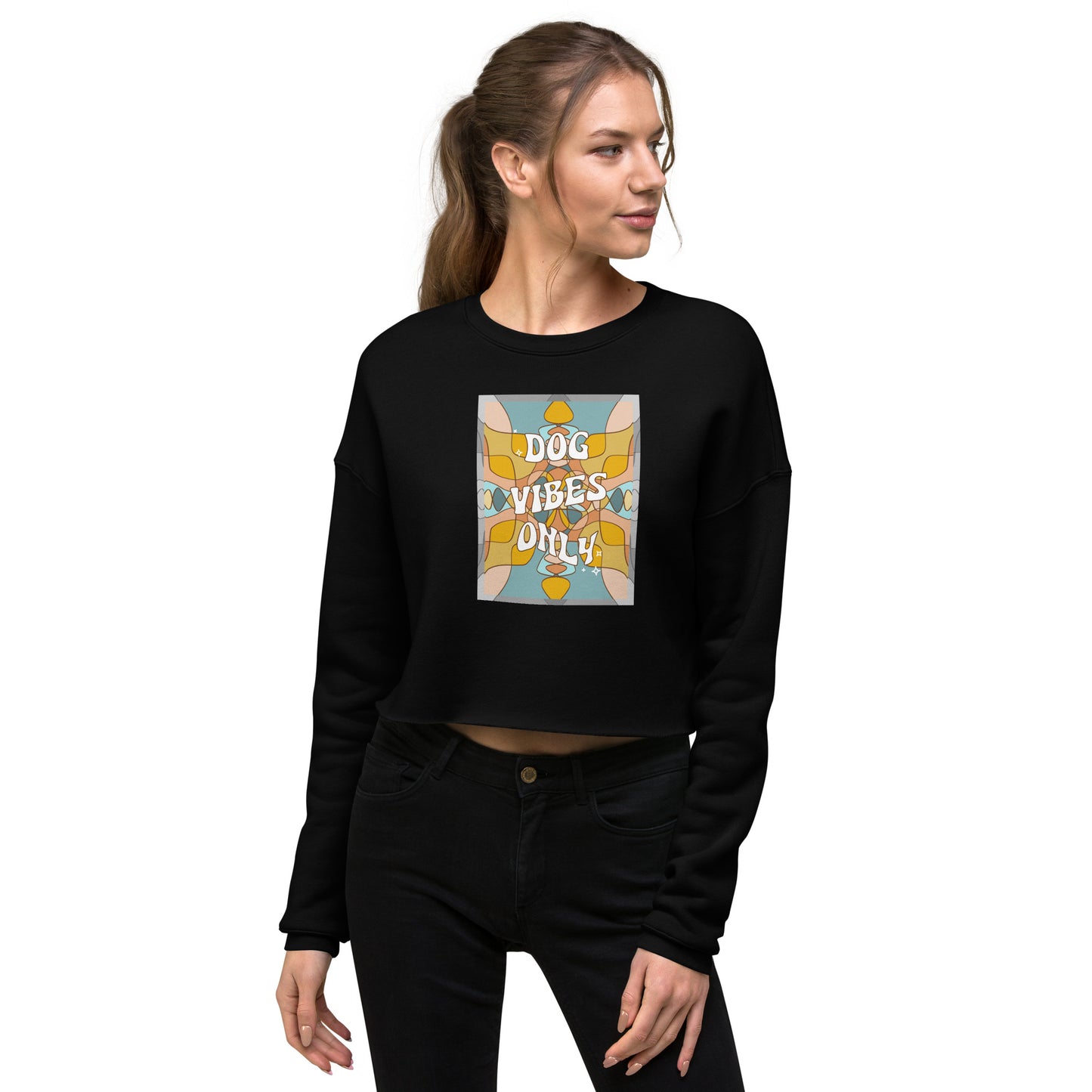 Dog Vibes Only Crop Sweater