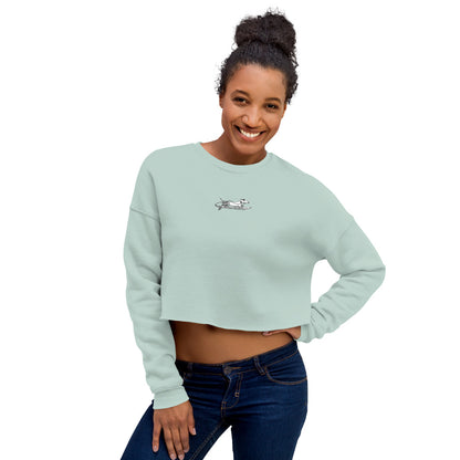 No Bad Waves Crop Sweater