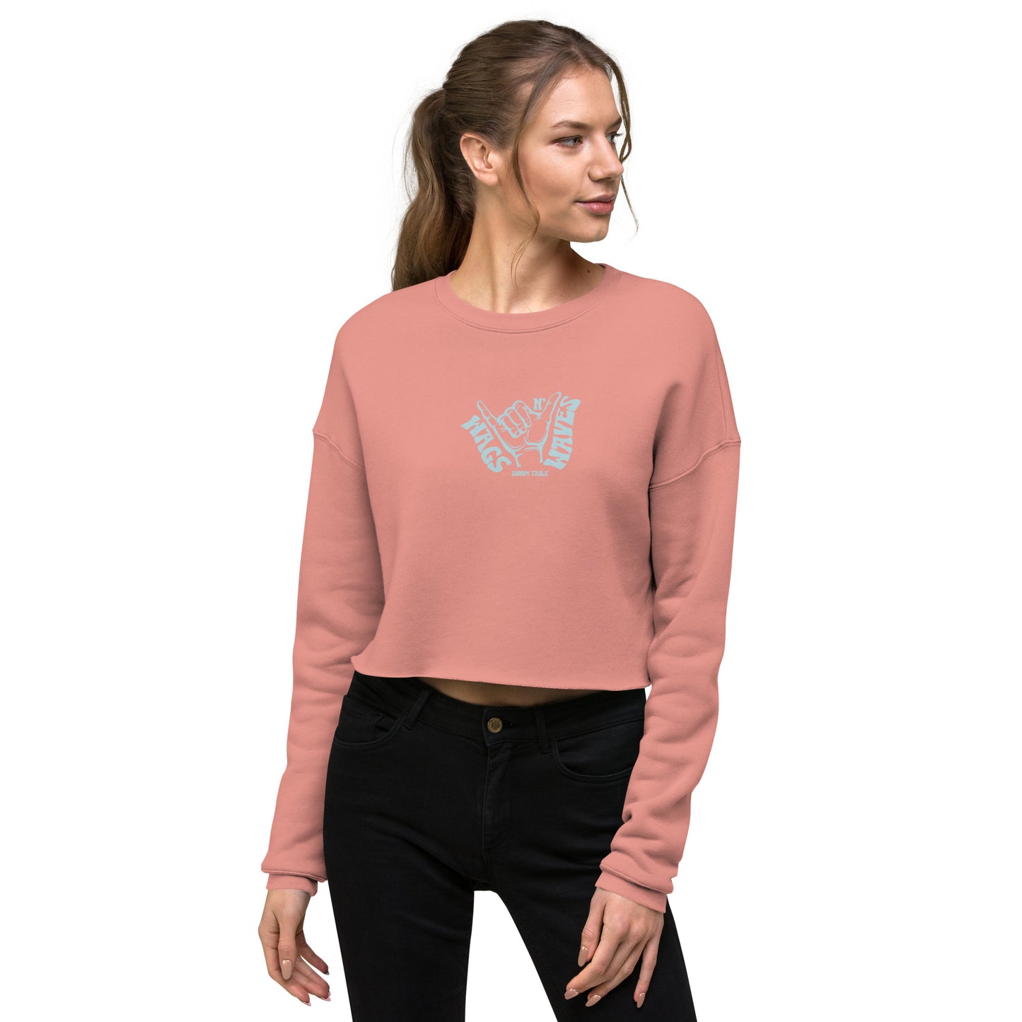 Wags and Shaka Crop Sweater